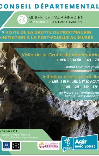 Visite de la grotte Coupe-Gorge de Montmaurin et initiation à la post-fouille
